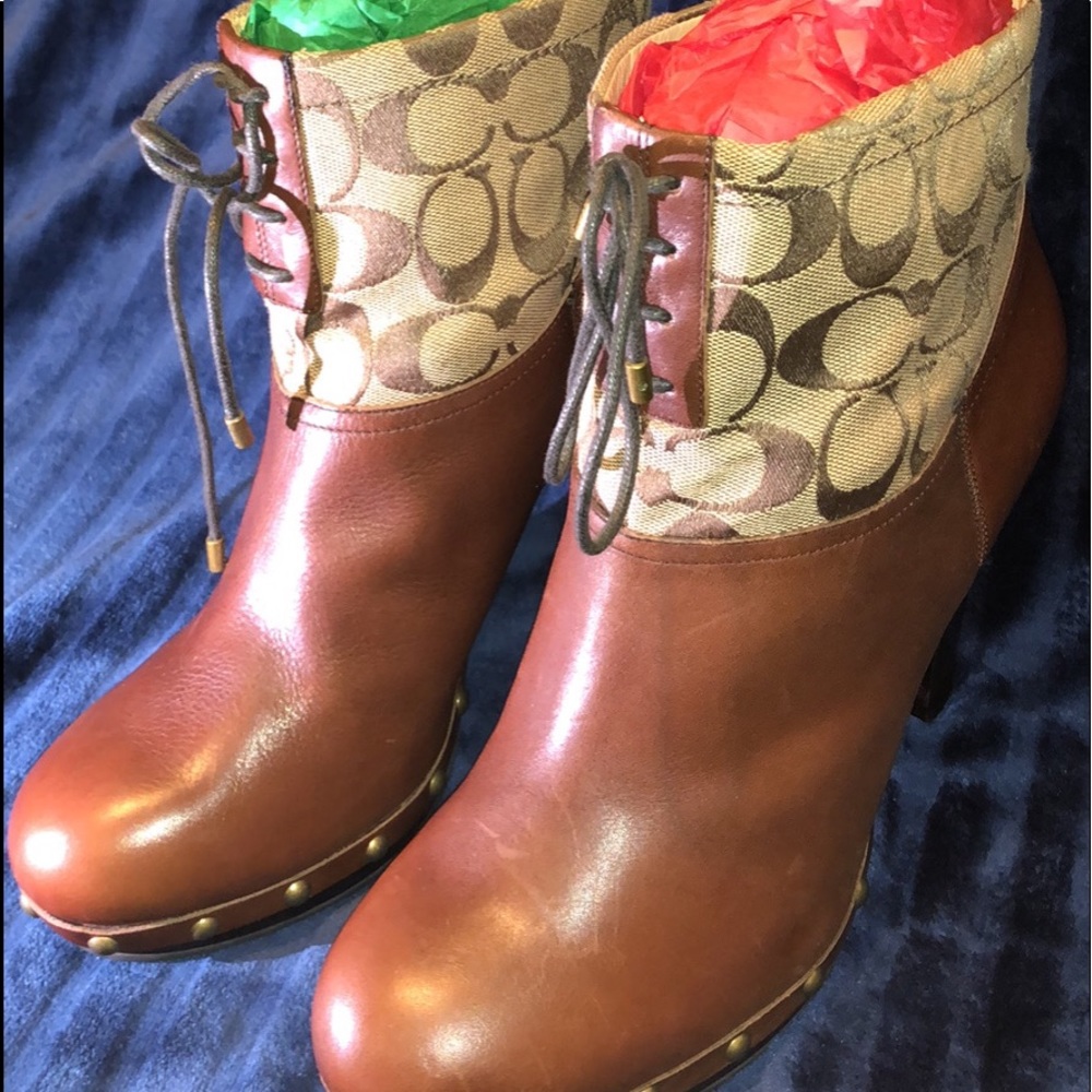 Coach Boot Style Heels - Picture 2 of 3